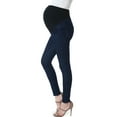 thumbnail image 3 of Maternity Women's Jeggings (26" Inseam) - Denim Jeans Blue L, 3 of 4