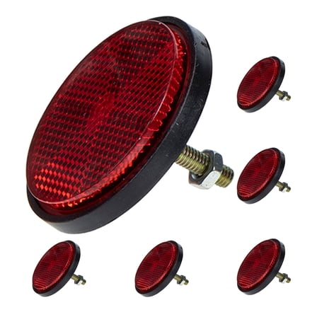 BRIGHTFUFU 6Pcs Bike Reflectors Front for Cyclists and Motorcyclists High Brightness