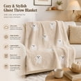 thumbnail image 5 of Fall Throw Blankets, Fall Maple Leaf Thanksgiving Flannel Soft Blanket, Comfort Lightweight Throw Blanket Halloween Themed, for Couch Bed Sofa Decor, 5 of 7