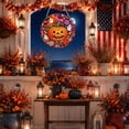 thumbnail image 5 of Fall Diamond Art, Autumn Harvest Pumpkin Art Hanging Ornament Kit (A*1) | DIY Fall Pumpkin Craft with Sunflowers, Acrylic Diamond Painting Window Hanging Decor for Window Home Garden Wall （Pumpkin）, 5 of 7