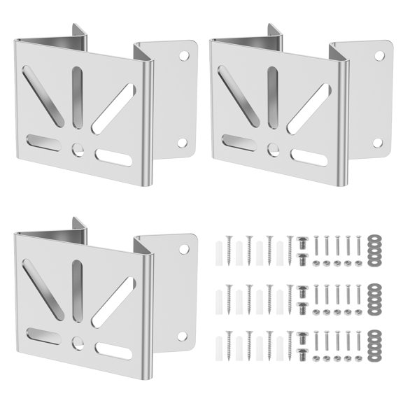 Wall Corner Bracket with Screw Washer Monitoring Area up to 270° Stainless Steel Mount Metal Bracket Compatible with Eufy Floodlight Camera
