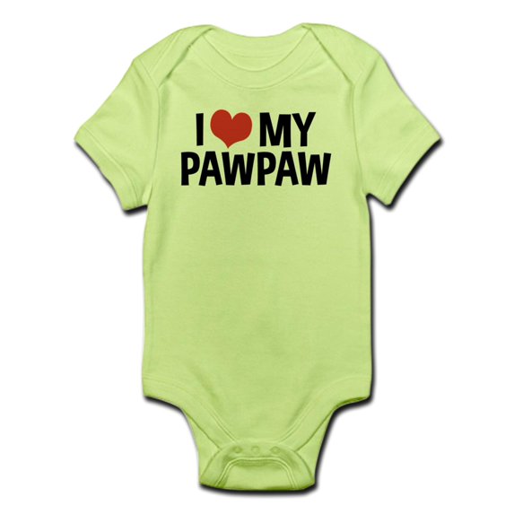 CafePress - I Love My Pawpaw Infant Bodysuit - Baby Light Bodysuit