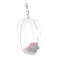 thumbnail image 2 of Vitrina transparente Strade Fareast Limited para muñecas con llavero y cremallera rosa, 2 of 5