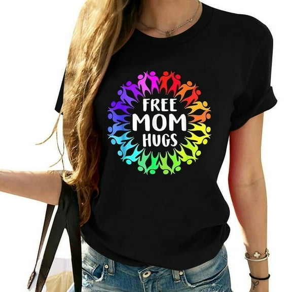 Free Mom Hugs Pride Lgbt T-Shirt