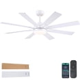 thumbnail image 1 of Ventilador de techo Kviflon 132 cm con luces y mando a distancia de 6 velocidades, 1 of 9