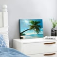 thumbnail image 3 of Pratyus Palm Tree Sun Shining Ocean Canvas Art Modern Prints for Wall Decor 20x16in, 3 of 6
