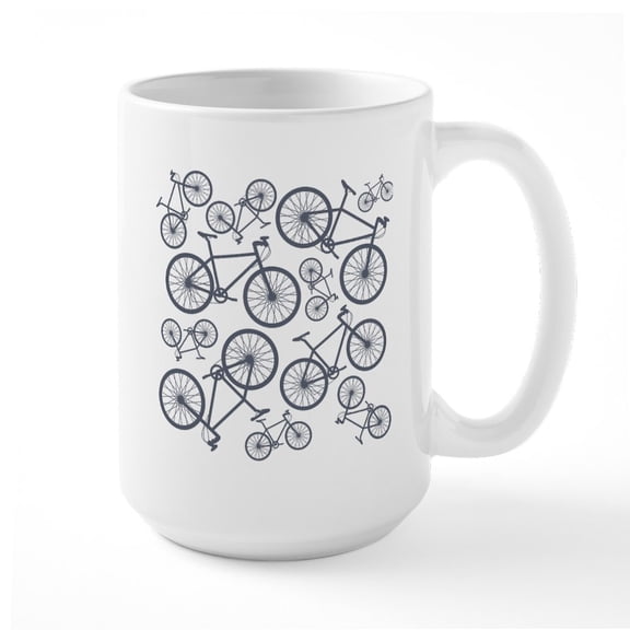 CafePress - Cyclist Dream - 15 oz Ceramic Large White Novelty Mug
