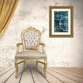 thumbnail image 3 of Grey, Jace 23x32 Gold Ornate Wood Framed with Double Matting Museum Art Print Titled - Wooden Compass Blue, 3 of 4