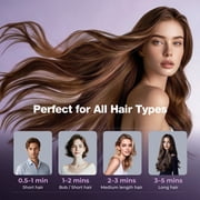 Nexpure 2000W Ionic Hair Dryer, Blow Dryer with Diffuser and Concentrator for Home & Travel, Purple