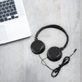 thumbnail image 3 of Auriculares con cable Juego estéreo Música Aislamiento de sonido Auriculares con cable para computadora portátil Teléfono móvil Escuela Negro, 3 of 8