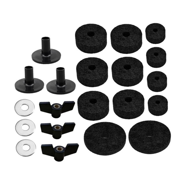 Baohd Feutres PP Métal Bonnet Pochette Pièces Kits Cymbales Complets Support Ferme et Positionnement Sécurisé