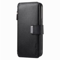 Allytechgroup Magnetic Compatible for Samsung Galaxy S24  Wallet Case with Credit Card Slot, PU Leather Kickstand Shockproof Protective Bunper Back Cover for Samsung Galaxy S24 , Black