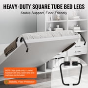 Murphy Bed Kit Twin Size, Waterproof, Durable High Load Capacity, Folding Cabinet Wall Bed Space Saving Design for Guestroom, for home office apartment bedroom and small space use, Easy to Build