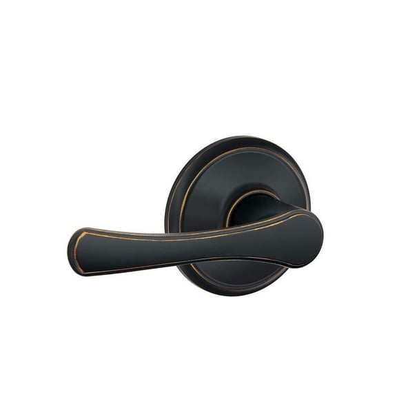 Schlage F10VVLA716 Avila Passage Lever, Aged Bronze
