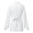 thumbnail image 3 of Vedolay Womens Coat Women's Oversized Blazer Jackets Casual Lapel Collar Open Front Button Work Office Top,White M, 3 of 4