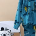 thumbnail image 7 of Gibobby Bamboo-Rayon 2-Piece Pajamas Boys Girls Matching Family Sleepwear Soft Cooling Cool-Touch Snug-Fit Lounge, CartoonBunny Print Holiday Jammies,Dark Green,6-12 Months, 7 of 7