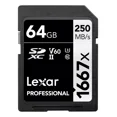 thumbnail image 1 of Tarjeta de memoria Lexar LSD64GCB-1667 Professional 1667x 64GB, 1 of 5
