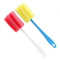 thumbnail image 1 of 2 uds herramienta de limpieza comodidad mango largo esponja suave taza cepillo cocina taza limpiador botella cepillo Color al azar ShuxiuWang 8390611115302, 1 of 1