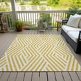 thumbnail image 6 of Addison Rugs Chantille Indoor/Outdoor Transitional Geometric Yellow Washable Rectangle Rug, 5' x 7'6", 6 of 6
