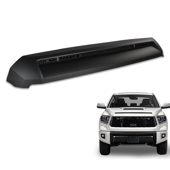 PIT66 Front Upper Hood Bulge Molding Glossy Fit for 2014-2021 Toyota Tundra Hood Scoop