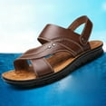 thumbnail image 4 of CQONEPT Men's Sports Hiking Sandals Classic Beach Water Shoes with Arch Support Brown Size 8, 4 of 9