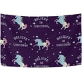 thumbnail image 4 of Coolnut Unicorn Tapestry Washable Polyester Art Wall Hanging Blanket for Living Room Bedroom Dorm Party, 90 x 60 Inch Home Decor Gifts, 4 of 7