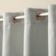 thumbnail image 5 of TOWN & COUNTRY LUXE Oslo Double Layer Indoor Curtains, Room Darkening and Sheer, Grommet Top, Energy Efficient, 2-Pack Set, 52"x96", Grey, 5 of 12