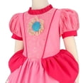 thumbnail image 3 of Princess Peach Costume pour Filles Rose Cosplay Halloween Robe de Fête, 3 of 6