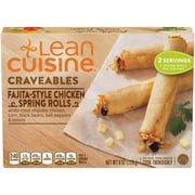 LEAN CUISINE CRAVEABLES Fajita-Style Chicken Spring Rolls 8 oz. Box