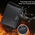 thumbnail image 2 of Bolsa de documentos ignífuga con cerradura ZOOPIP 14.3"x10.2"" Bolsa de dinero ignífuga e impermeable con cierre de cremallera Bolsa de almacenamiento para documentos tamaño carta A4 Efectivo Teléfono, 2 of 5