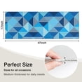 thumbnail image 5 of Blue Geometric Pattern Kitchen Rug Mat,Kitchen Runner Rugs Non Skid Washable,Decorative Kitchen Floor Mats for Kitchen,Sink,Laundry,17"X47", 5 of 5