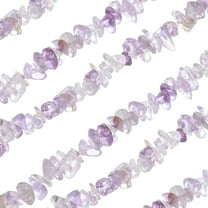 Uxcell 32 Inches 5-8mm Natural Citrine Gemstone Strand Chips Free Form Tumbled Loose Gemstone Beads Irregular Drilled Stone Bead for Jewelry Making Craft Supplies (Purple Yellow)