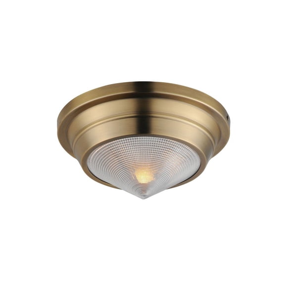 10390PRNAB-Maxim Lighting-Hargreaves - 1 Light Flush Mount-4.75 Inches Tall and 10 Inches Wide-Natural Aged Brass Finish