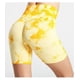 thumbnail image 3 of Pantalones cortos deportivos con efecto tie dye sin costuras para mujer, pantalones cortos push up de cintura alta elásticos de verano 2024, pantalones cortos de yoga para entrenamiento de fitness y g, 3 of 5