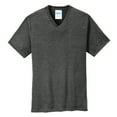 thumbnail image 5 of Mens Core Cotton V-Neck Tee Dark Heather Grey S, 5 of 6