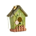 thumbnail image 1 of kurtrusly Hanging Bird House Outdoor Garden Decoration Fence for Backyard Trees Green, 1 of 6