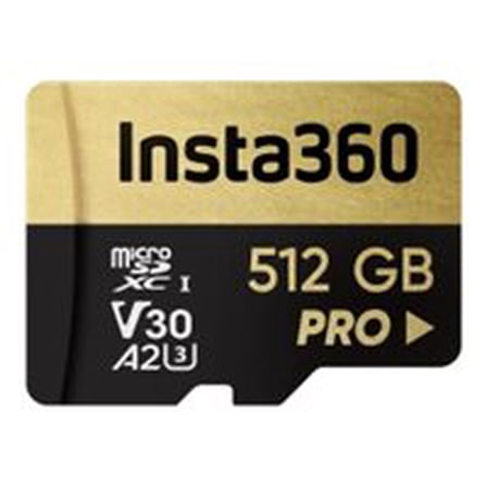 insta360 Pro - Flash memory card - 512 GB - A2 / Video Class V30 / UHS-I U3 - microSDXC UHS-I