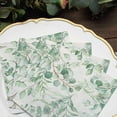 thumbnail image 2 of Efavormart Green Foliage Eucalyptus Leaves Design Paper Napkins, Soft 2-Ply Boho Wedding Cocktail Beverage Napkins | 18 GSM- 20 PCS, 2 of 11
