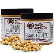 Nutty Novelties Classic Salted  Peanut Butter - High  Protein, Low Sugar Healthy  Peanut Butter - All-Natural  Peanut Butter Free of  Cholesterol & Preservatives -  Vegan Peanut Butter -  30 Ounces