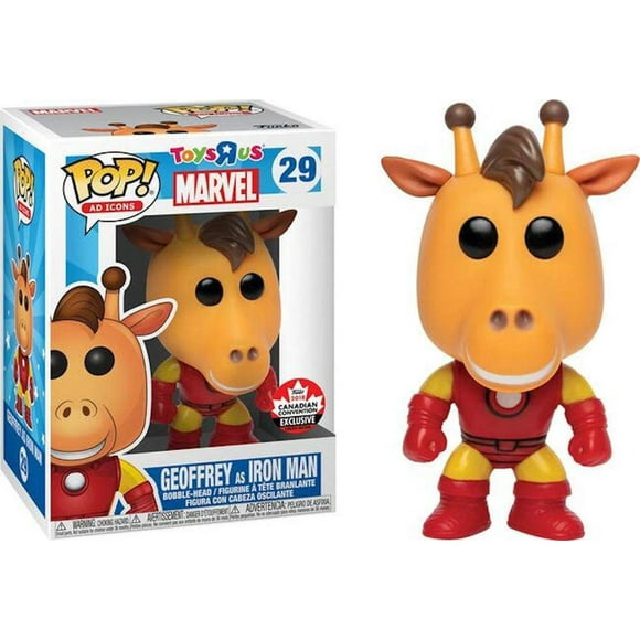 Pop Ad Icons 3.75 Inch Action Figure Toys R Us - Geoffrey as Iron Man #29