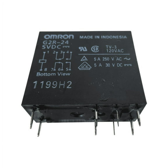 Omron, G2R-24, 5VDC DPDT Relay,