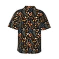 thumbnail image 3 of Goofa Autumn Floral Hawaiian Shirt for Men, Unisex Summer Beach Casual Short Sleeve Button Down Shirts,Aloha Tropical Floral print shirt-Small, 3 of 9
