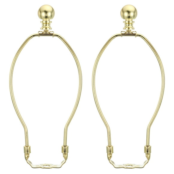 Kit de arpa de lámpara de 8 pulgadas Uxcell con soporte de pantalla de lámpara tono dorado 2 juegos