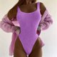 thumbnail image 1 of WILLBEST Trajes de Baño de Natación Para Mujer Trajes de Baño de Cintura Alta Para Mujer Traje de Baño Cruzado Con Lazo En La Espalda Traje de Baño Monokini Traje de Baño de 1 Pieza, 1 of 5
