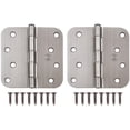 thumbnail image 3 of Stone Harbor Hardware 4" Door Hinges, 5/8" Radius Corner, Polished Brass, 2-Pack, 3 of 5