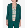 thumbnail image 4 of Alfred Dunner Womens  Biadere Two In One Sweater Top With Necklace, 4 of 6
