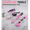 thumbnail image 3 of Juego de herramientas DIFFLIFE Pink de 126 piezas con bolsa de herramientas de 13 pulgadas para mujer, 3 of 7