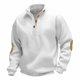 thumbnail image 1 of pstuiky camisa de manga larga para hombre, Camiseta informal de manga larga con cuello alto y medio botón para hombre, transpirable, de color sólido camisetas de hombre l, 1 of 8