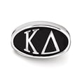 thumbnail image 2 of Sterling Silver LogoArt Kappa Delta Sorority Greek Letters Enameled Oval Bead, 2 of 2