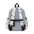 thumbnail image 3 of Colorful Dinosaur and Nature Pattern Cute School Backpack with Padded Back and Adjustable Shoulder Straps 13.4"x11"x4.7", 3 of 5